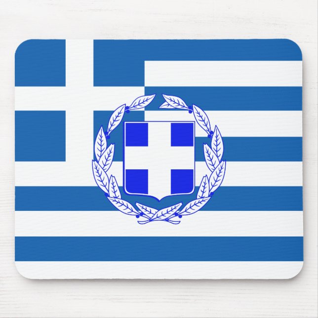 Alfombrilla De Ratón Bandera de Grecia (Frente)