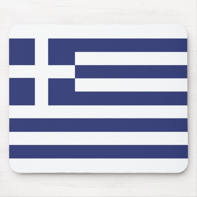 Alfombrilla De Ratón Bandera de Grecia (Frente)