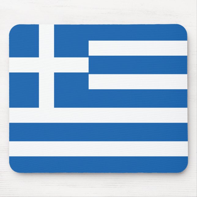 Alfombrilla De Ratón Bandera de Grecia (Frente)