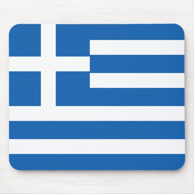 Alfombrilla De Ratón Bandera de Grecia (Frente)