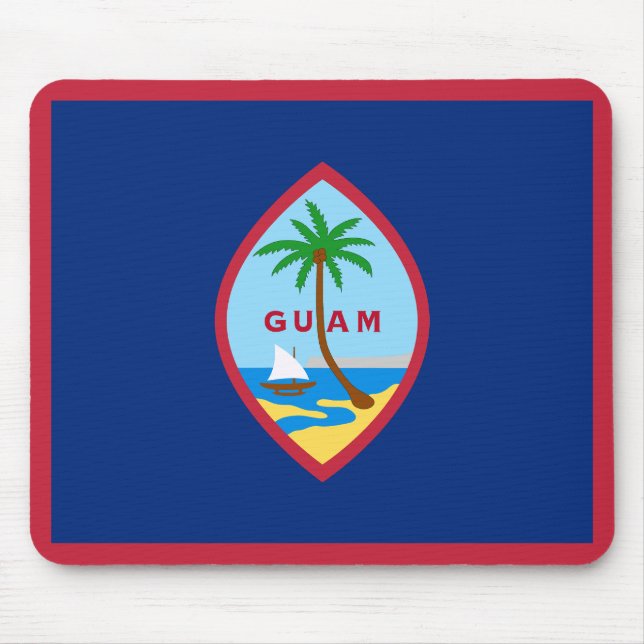Alfombrilla De Ratón Bandera de Guam (Frente)
