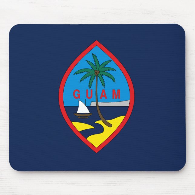 Alfombrilla De Ratón Bandera de Guam (Frente)