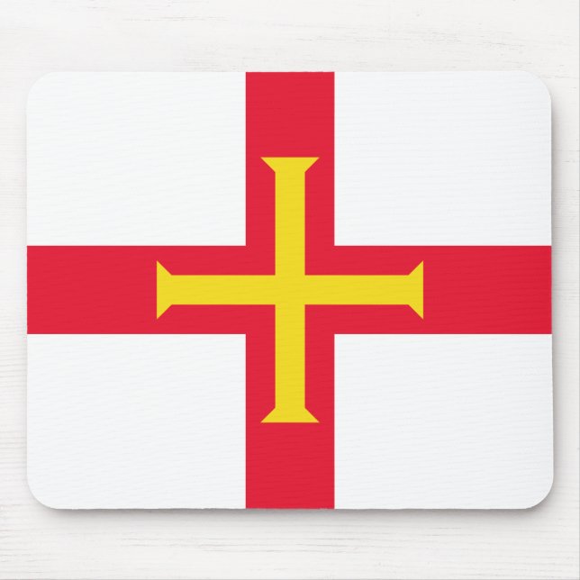 Alfombrilla De Ratón Bandera de Guernsey (Frente)