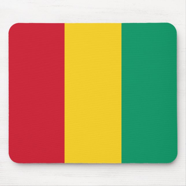 Alfombrilla De Ratón Bandera de Guinea (Frente)