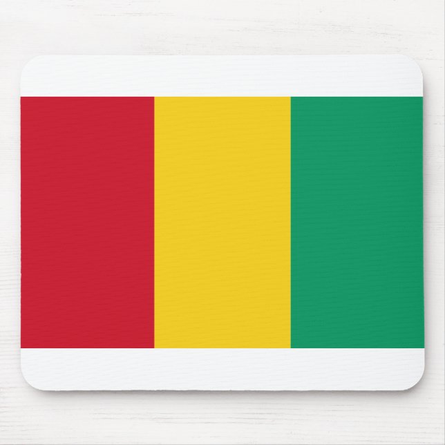 Alfombrilla De Ratón Bandera de Guinea (Frente)