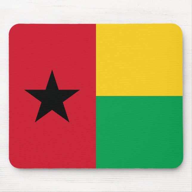 Alfombrilla De Ratón Bandera de Guinea Bissau (Frente)