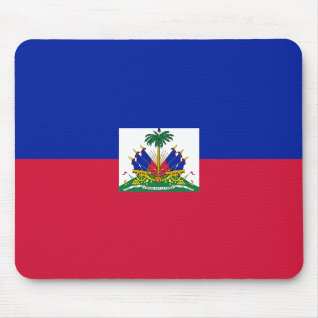 Alfombrilla De Ratón Bandera de Hatian (Frente)