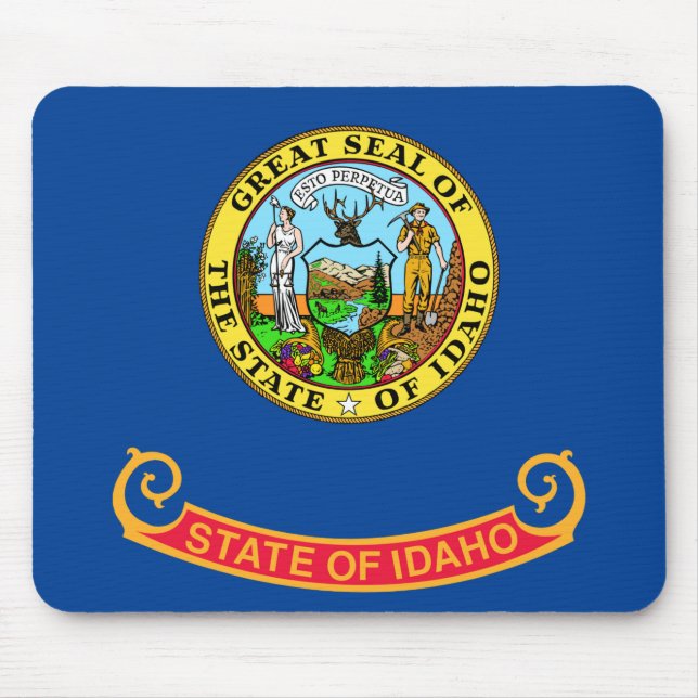 Alfombrilla De Ratón Bandera de Idaho (Frente)
