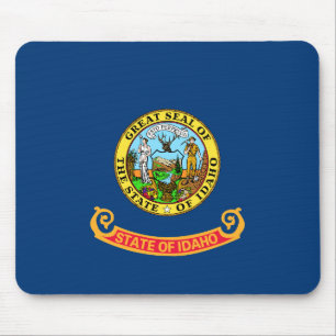 Alfombrilla De Ratón Bandera de Idaho, estado de Gem, Estados Unidos