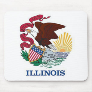 Alfombrilla De Ratón Bandera de Illinois