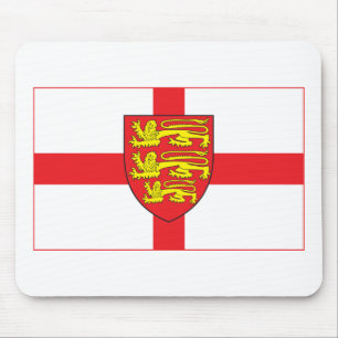Alfombrilla De Ratón Bandera de Inglaterra con el escudo de armas