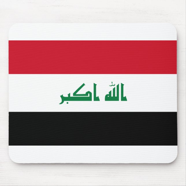 Alfombrilla De Ratón Bandera de Iraq (Frente)