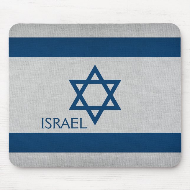 Alfombrilla De Ratón Bandera de Israel (Frente)