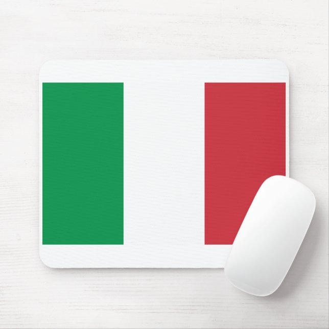 Alfombrilla De Ratón Bandera de Italia (Con ratón)