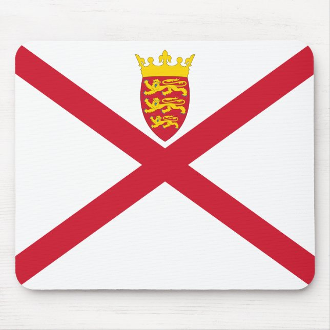 Alfombrilla De Ratón Bandera de Jersey (Frente)