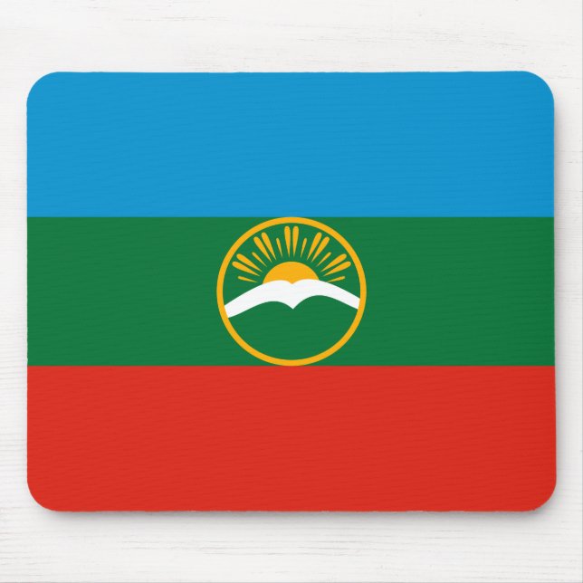 Alfombrilla De Ratón Bandera de Karachay Cherkessia (Frente)
