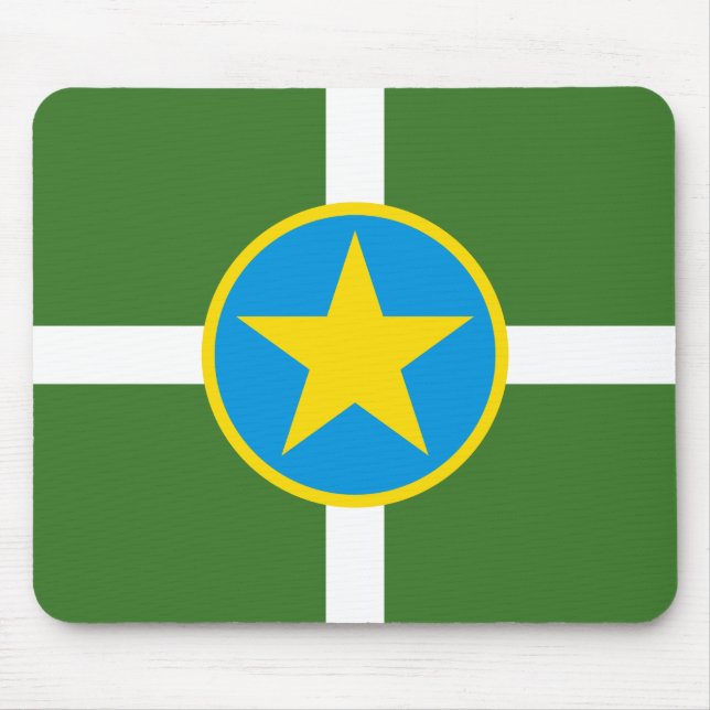 Alfombrilla De Ratón Bandera de la ciudad de Jackson, Almohadilla del r (Frente)