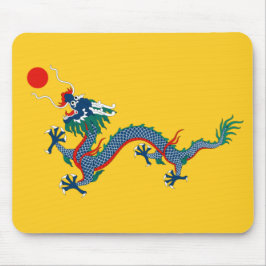 Alfombrilla De Ratón Bandera de la dinastía Qing china (dragón chino) (