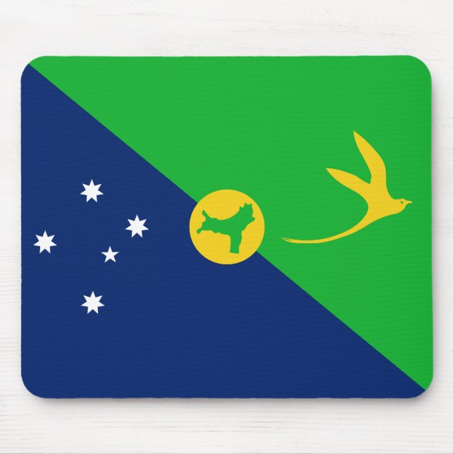 Alfombrilla De Ratón Bandera de la isla de los navidades (Frente)