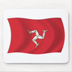 Alfombrilla De Ratón Bandera de la Isla de Man Mousepad