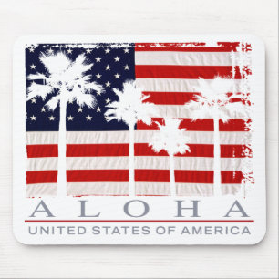 Alfombrilla De Ratón Bandera de la Palm USA Mousepad