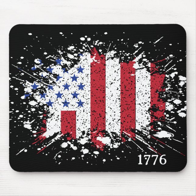 Alfombrilla De Ratón Bandera de la Paz Estadounidense 1776 National Sta (Frente)