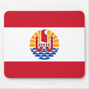 Alfombrilla De Ratón Bandera de la Polinesia Francesa Mousepad