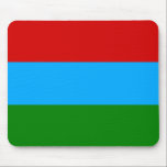Alfombrilla De Ratón Bandera de la República de Karelia<br><div class="desc">Bandera patriótica de la República de Karelia</div>
