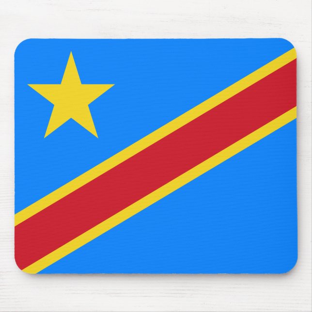 Alfombrilla De Ratón Bandera de la República Democrática del Congo (Frente)