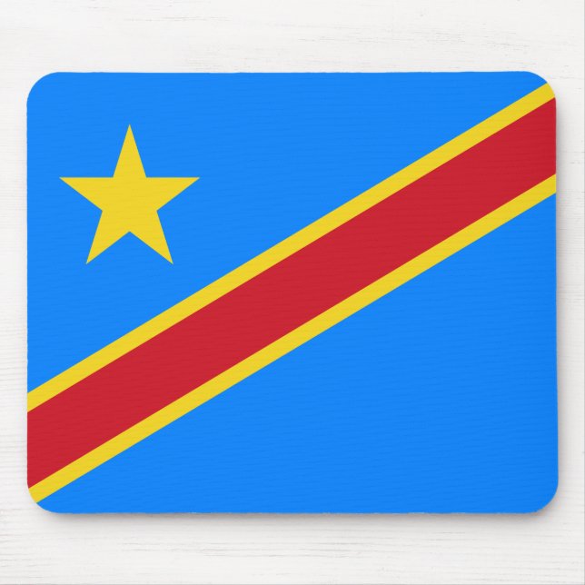 Alfombrilla De Ratón Bandera de la República Democrática del Congo (Frente)