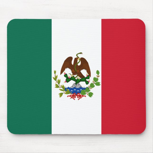 Alfombrilla De Ratón Bandera de la República Mexicana: 1824-1835, Santa (Frente)