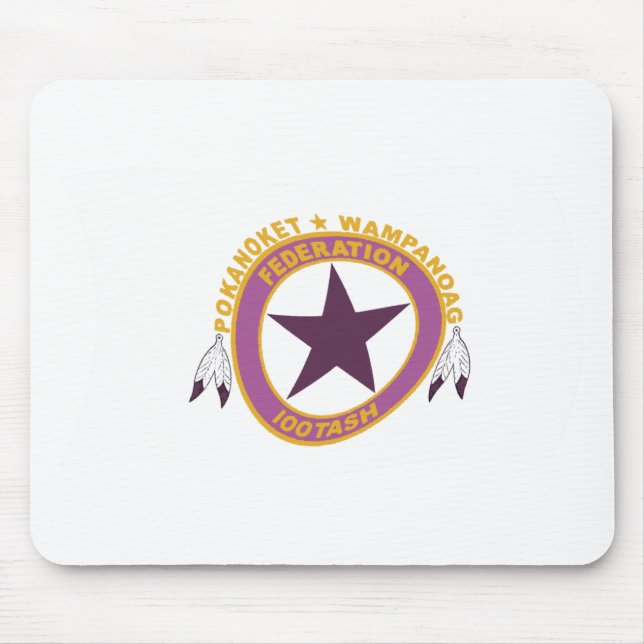 Alfombrilla De Ratón Bandera de la tribu Wampanoag Mousepad (Frente)