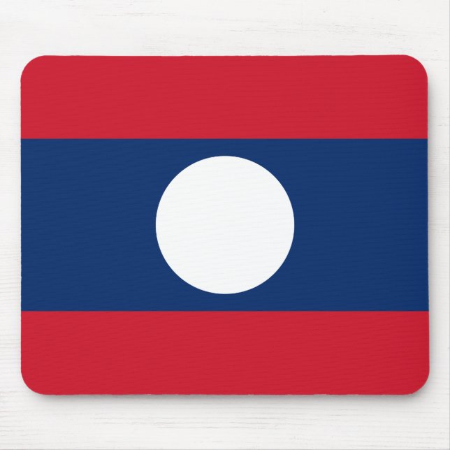Alfombrilla De Ratón Bandera de Laos (Frente)