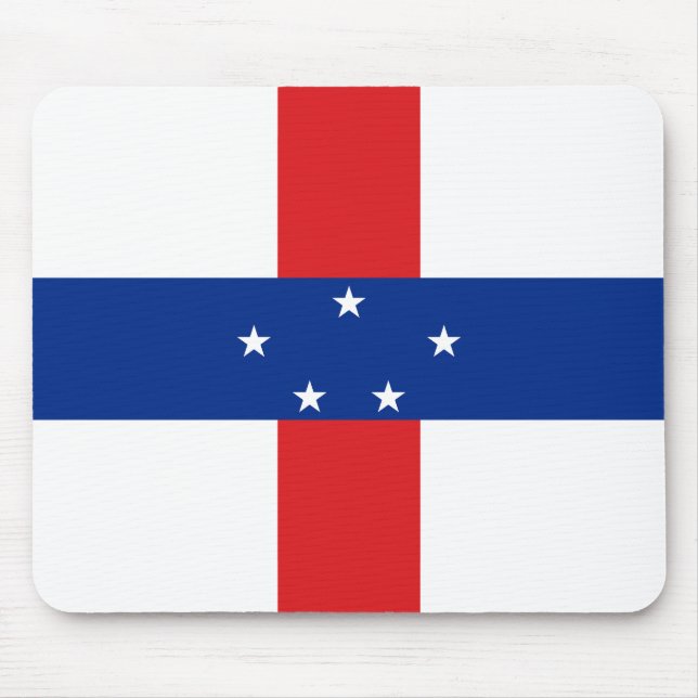 Alfombrilla De Ratón Bandera de las Antillas Neerlandesas (Frente)