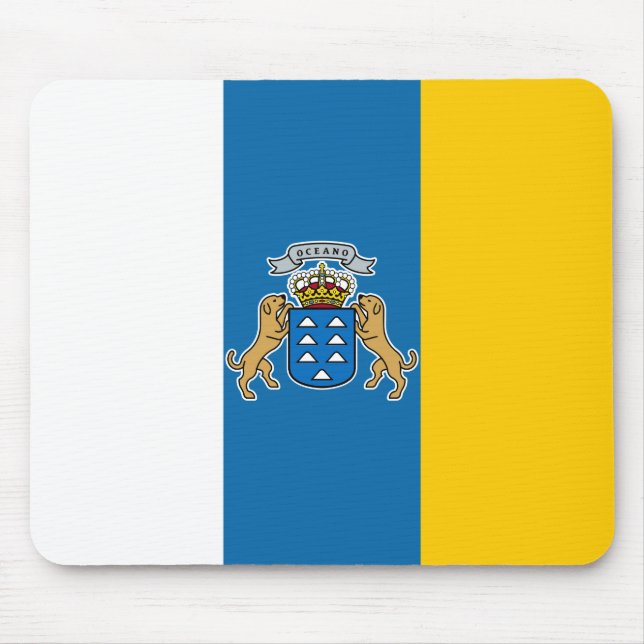 Alfombrilla De Ratón Bandera de las Islas Canarias (Canarias) (Canarias (Frente)