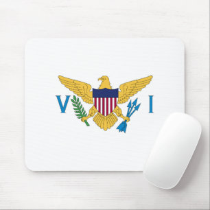 Alfombrilla De Ratón Bandera de las Islas Vírgenes de Estados Unidos