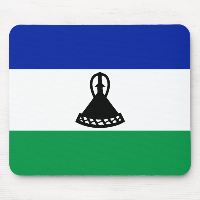 Alfombrilla De Ratón Bandera de Lesoto (Frente)