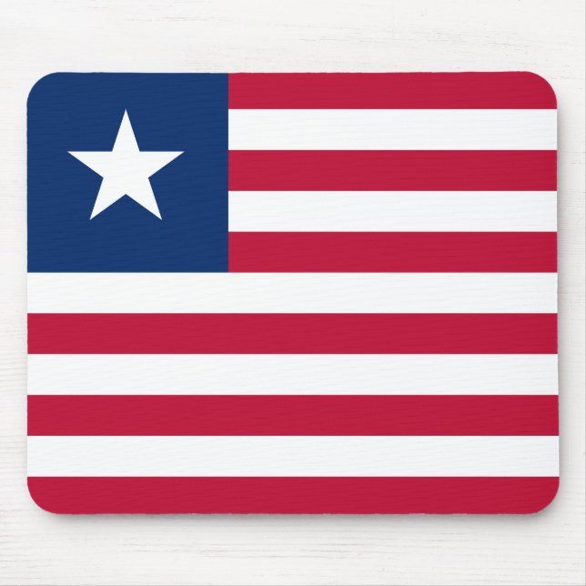 Alfombrilla De Ratón Bandera de Liberia (Frente)