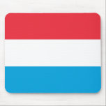 Alfombrilla De Ratón Bandera de Luxemburgo<br><div class="desc">Productos de bandera mundial de personalizable - Por favor,  no dude en añadir su propio texto.</div>