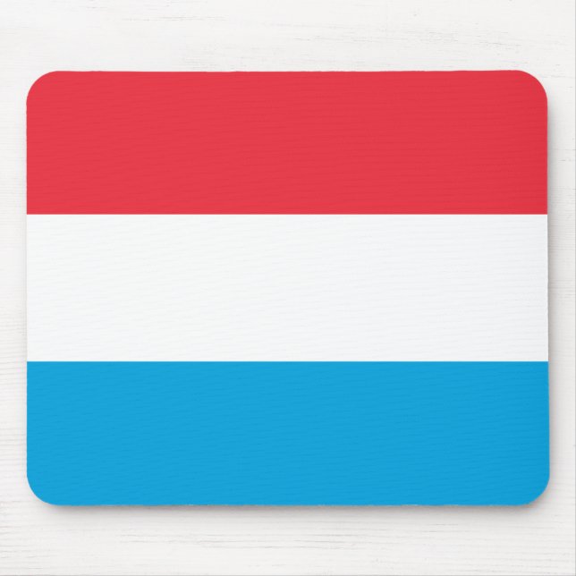 Alfombrilla De Ratón Bandera de Luxemburgo (Frente)