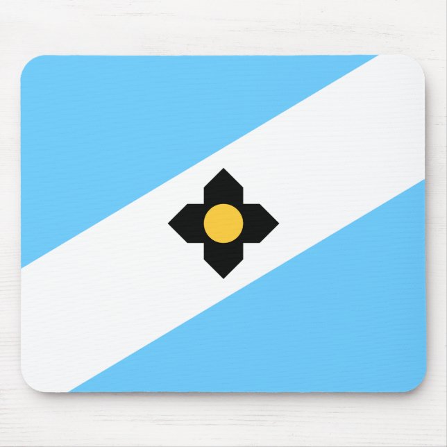 Alfombrilla De Ratón Bandera de Madison, Wisconsin Mouse Pad (Frente)