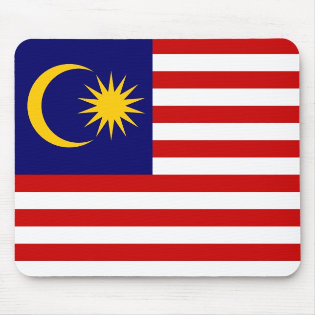 Alfombrilla De Ratón Bandera de Malasia (Frente)