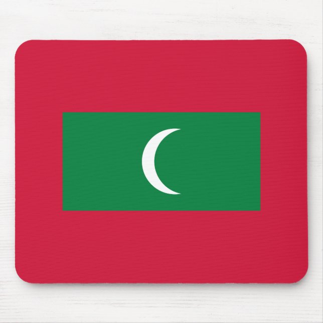 Alfombrilla De Ratón Bandera de Maldivas (Frente)