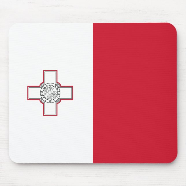 Alfombrilla De Ratón Bandera de Malta (Frente)