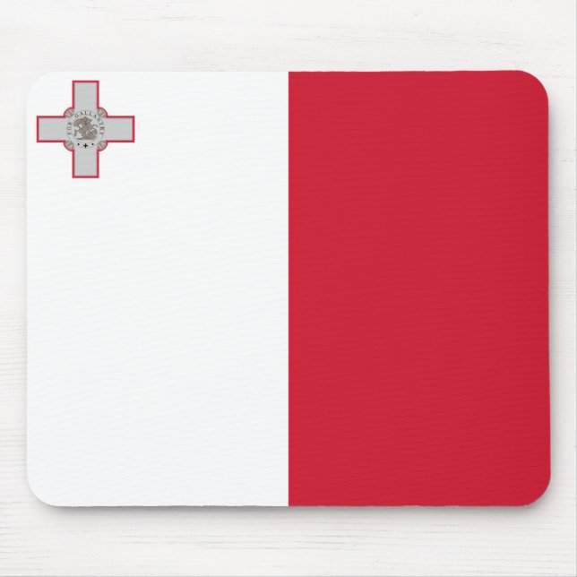 Alfombrilla De Ratón Bandera de Malta (Frente)