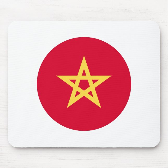 Alfombrilla De Ratón Bandera de Marruecos (Frente)