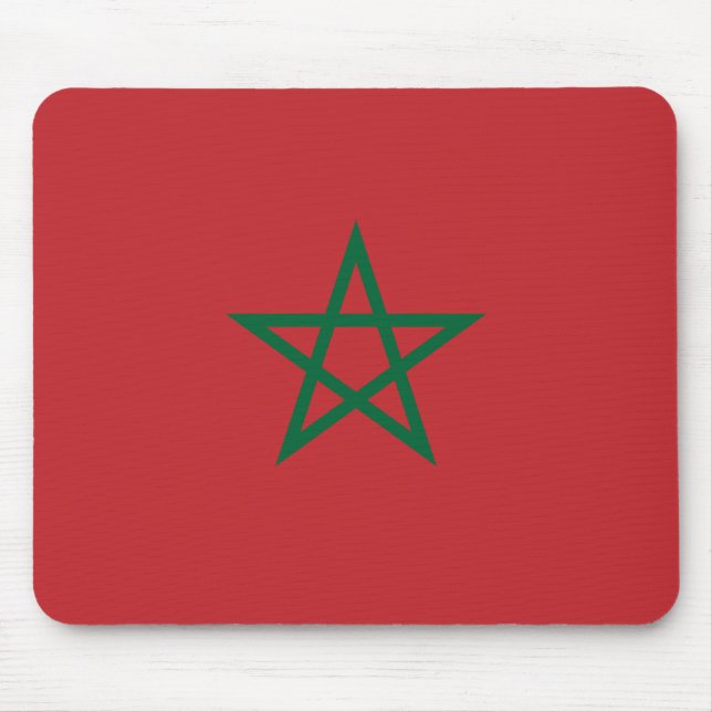 Alfombrilla De Ratón Bandera de Marruecos (Frente)