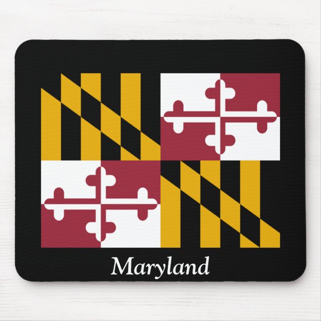 Alfombrilla De Ratón Bandera de Maryland (Frente)