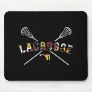 Alfombrilla De Ratón Bandera de Maryland Lacrosse Boys Mens College LAX