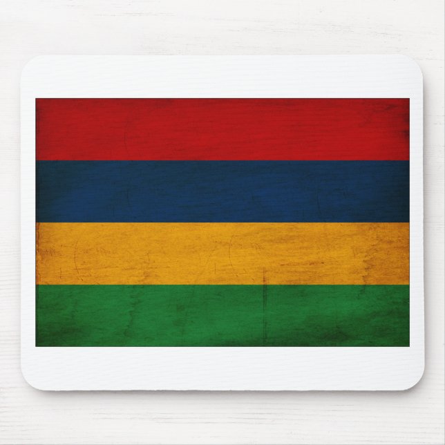 Alfombrilla De Ratón Bandera de Mauricio (Frente)